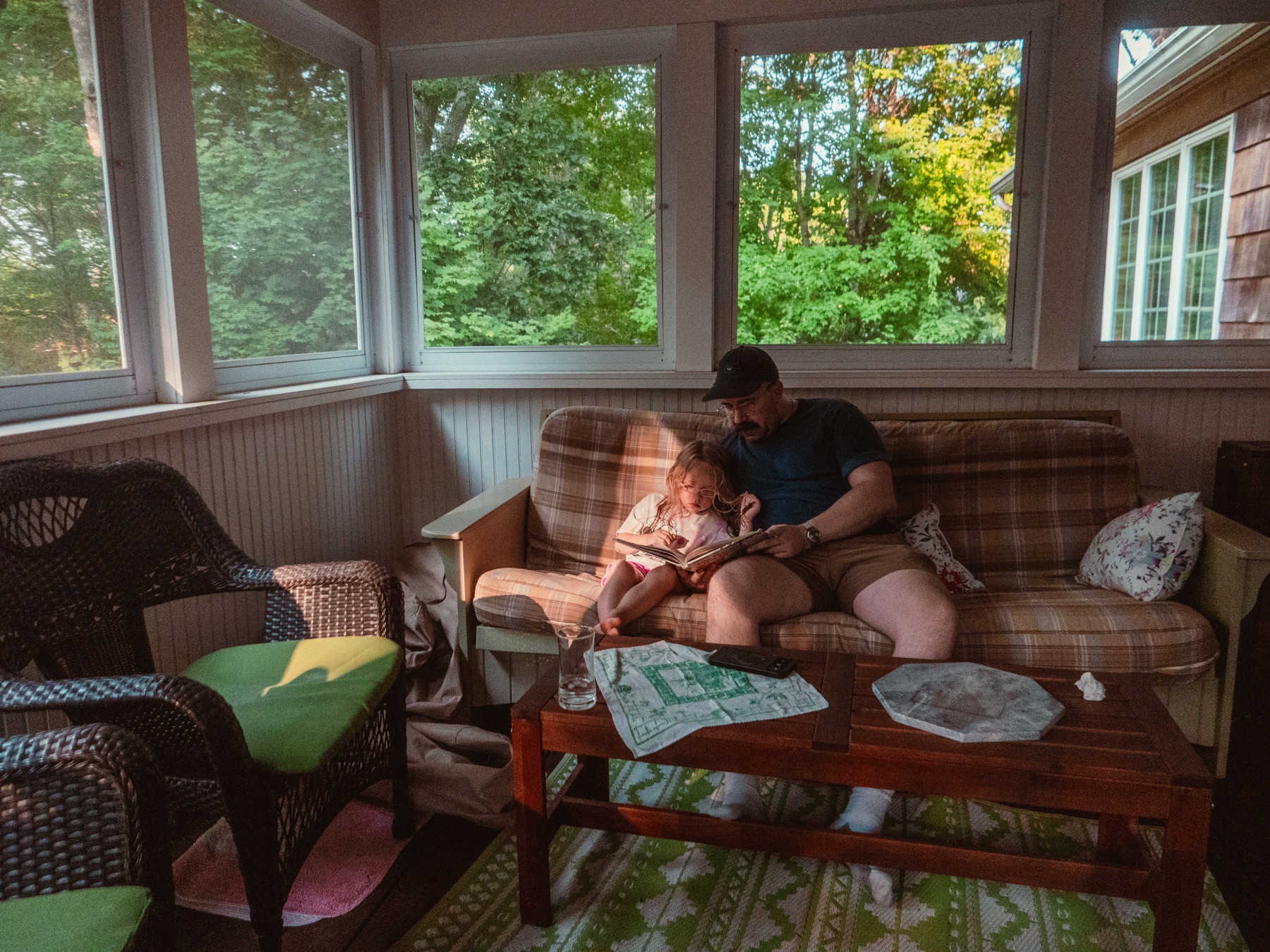 A candid road trip photograph from New England